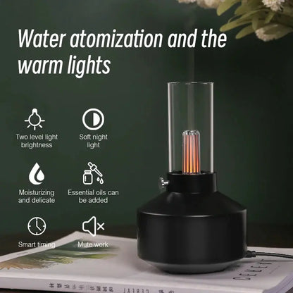 mainevent/ mini imprimante/ brosse à apeur/montre connectée/vanne thermostat/luminaire ventilateur/  KINSCOTER Home Portable Aroma Diffuser USB Air Humidifier Essential Oil Night Light Cold Mist Maker Sprayer for Gift Bedroom Mainevent.store   Mainevent