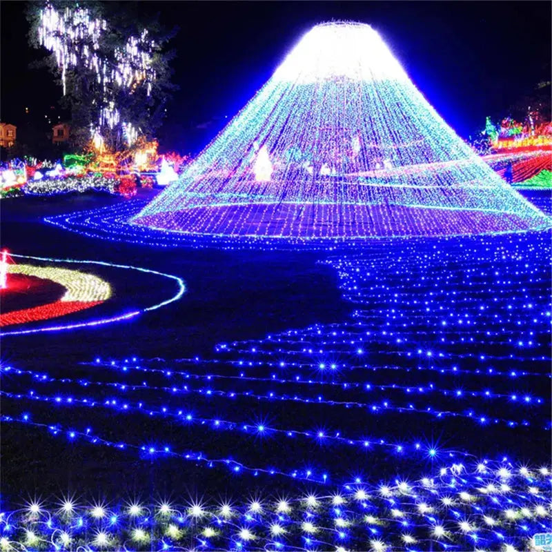 mainevent/ mini imprimante/ brosse à apeur/montre connectée/vanne thermostat/luminaire ventilateur/  Xmas Outdoor Christmas Lights Led String Lights 100M 10M 5M Luces Decoracion Fairy Light Holiday Lights Lighting tree garland Mainevent.store   Mainevent